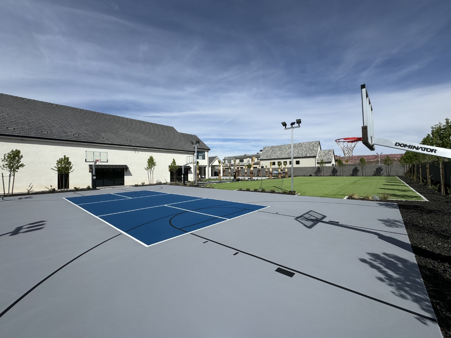 prepare outdoor basketball courts for spring, Pleasant View